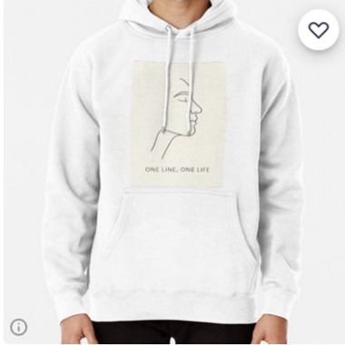 One Line, One Life Pullover Hoodie
