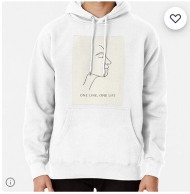 One Line, One Life Pullover Hoodie